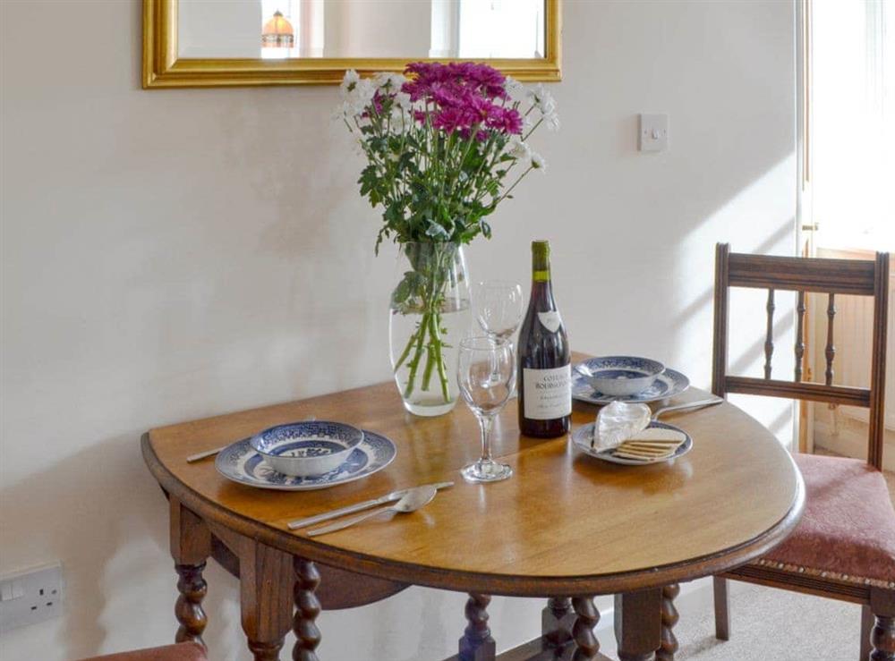 Delightful dining area at Temple House West in Drumnadrochit, Inverness-Shire