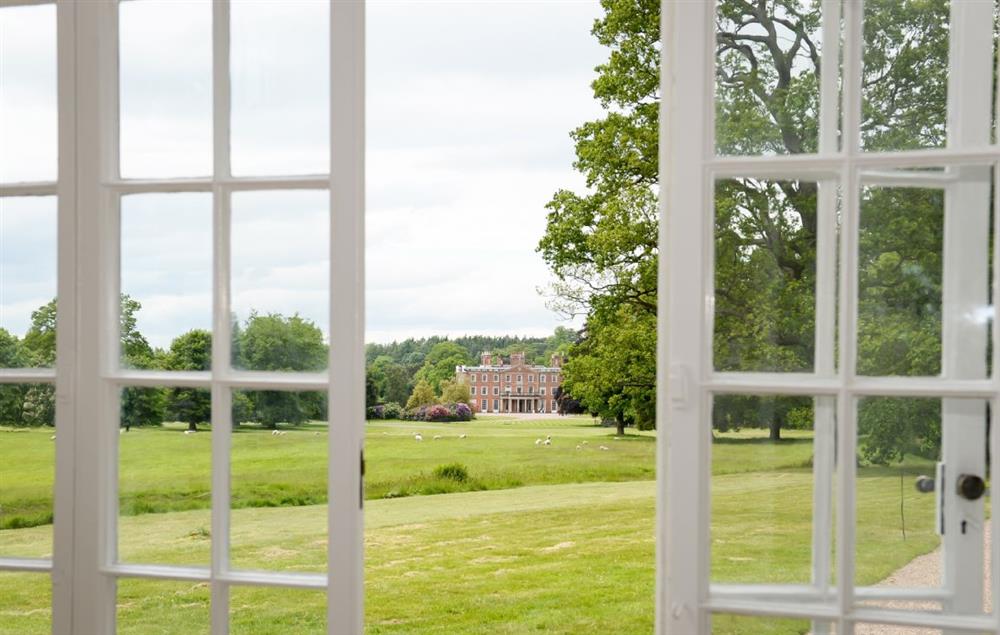 A view across to Weston Park from the Orangery at Temple of Diana, Weston-under-Lizard