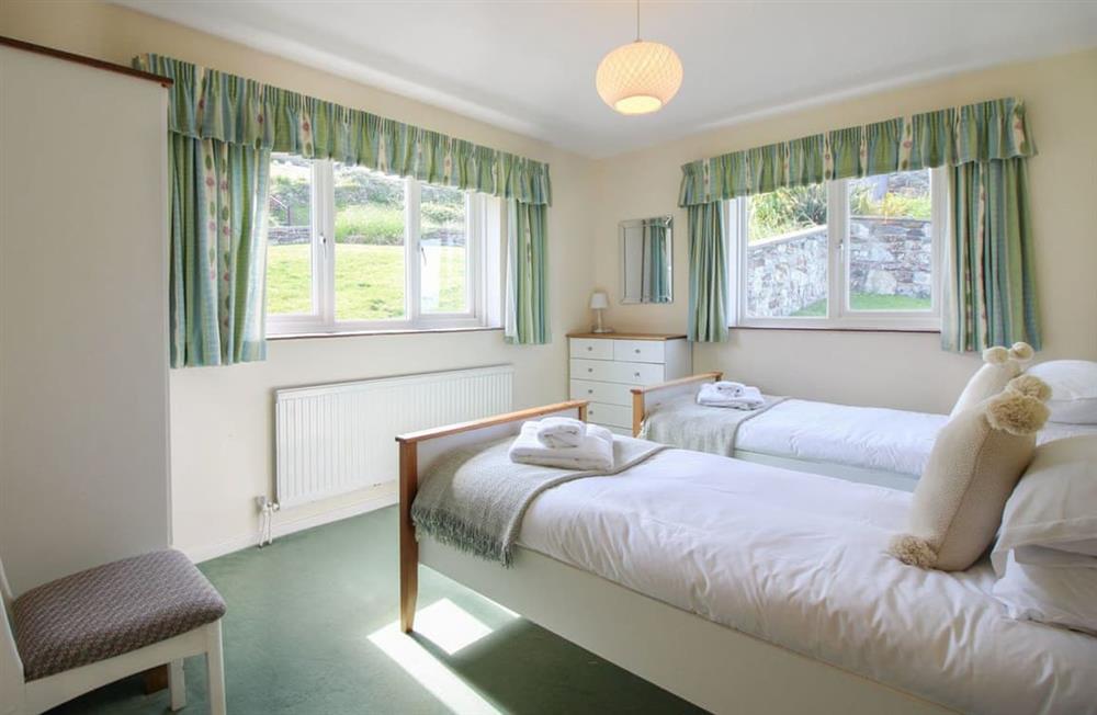 Bedroom 3 Twin bed at Templeton in Mawgan Porth, Cornwall