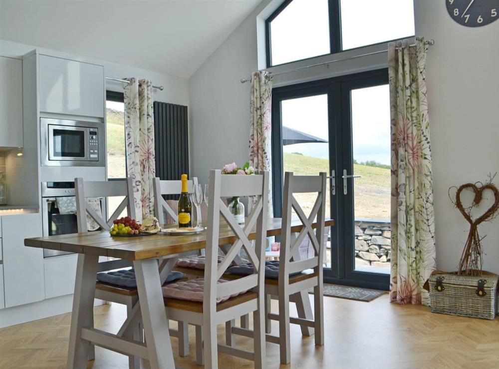 Light and airy kitchen/dining area at Tenement Farm Lodge in Burneside, near Kendal, Cumbria