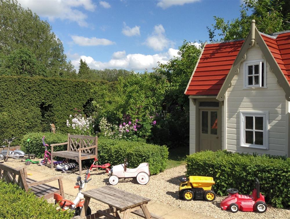 The outdoor play area