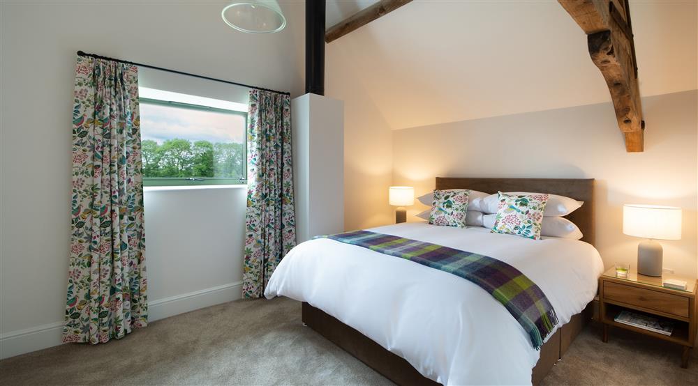 The king bedroom at Tern Barn in Shrewsbury, Shropshire