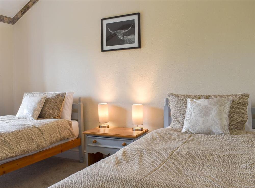 Twin bedroom at Terrace Cottage in Quernmore, near Lancaster, Lancashire