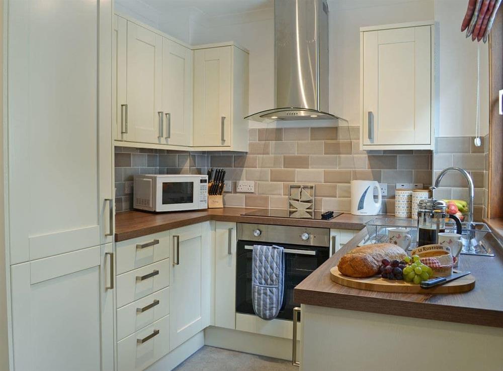 Exquisitely presented kitchen at Terraced Cottage in Cairnbaan, by Lochgilphead, Argyll