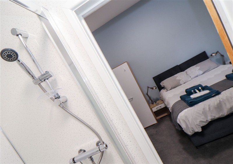 One of the bedrooms at Teylu, Camborne