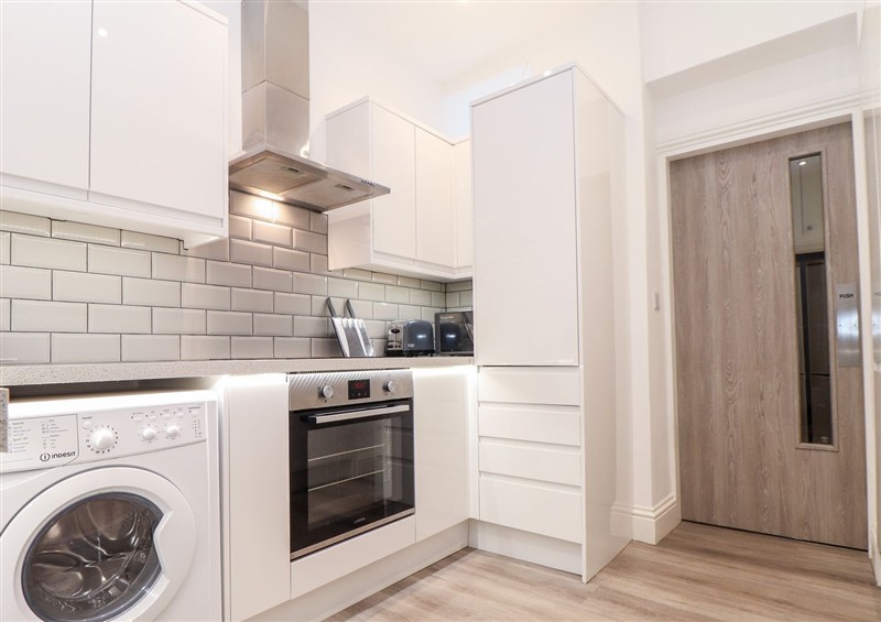 This is the kitchen at Teylu, Camborne