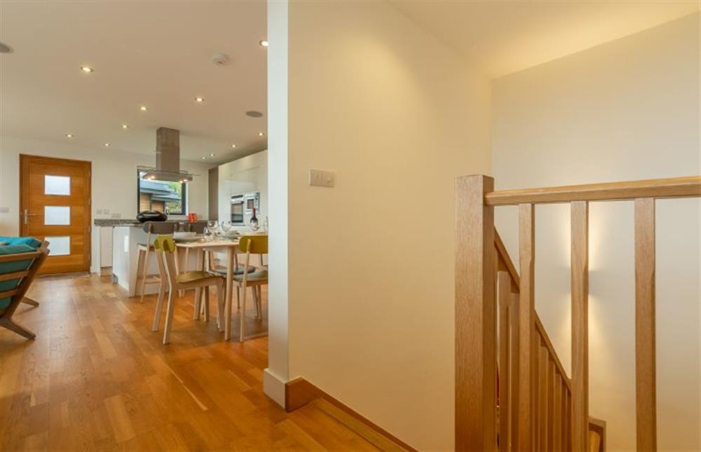 Leading to open plan living area at Teyr Mor Cliff, Chapel Porth, St Agnes