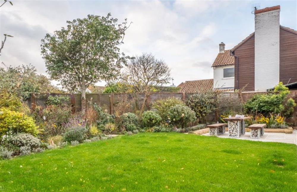 Two garden areas to enjoy at Thainstone House, Brancaster near Kings Lynn