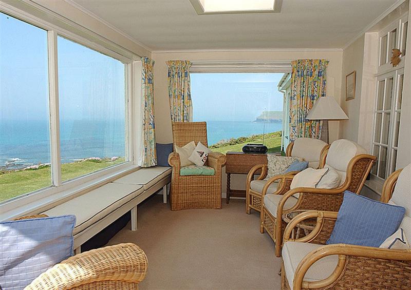 The living room at Thalassa, Daymer Bay