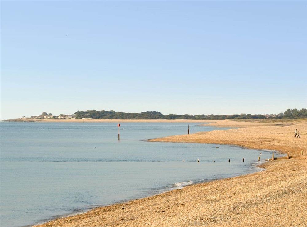 Beautiful coastline at Thalassa in Pagham, near Chichester, West Sussex