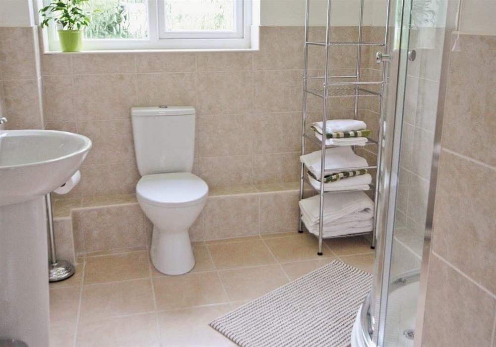 Shower room at Thalassa in Tarrington, near Ledbury, Herefordshire