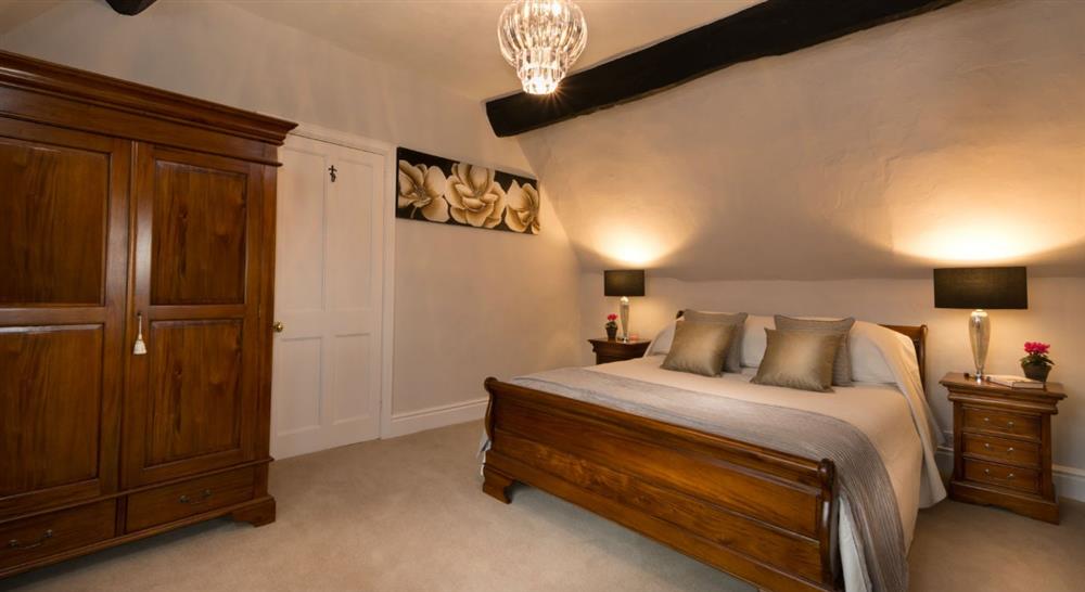 One of the double bedrooms at Thatch Cottage in Ashby-de-la-zouch, Leicestershire