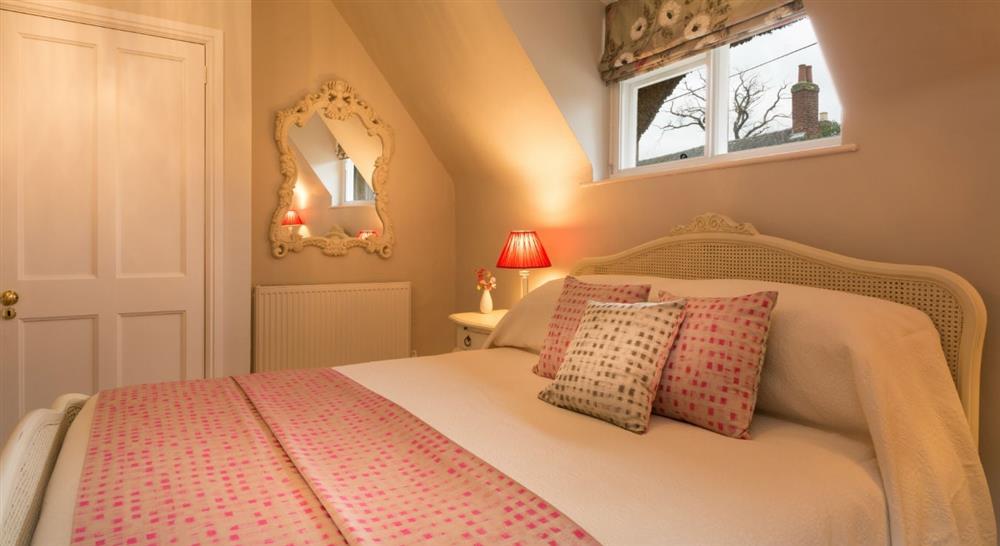 One of the large double bedrooms at Thatch Cottage in Ashby-de-la-zouch, Leicestershire