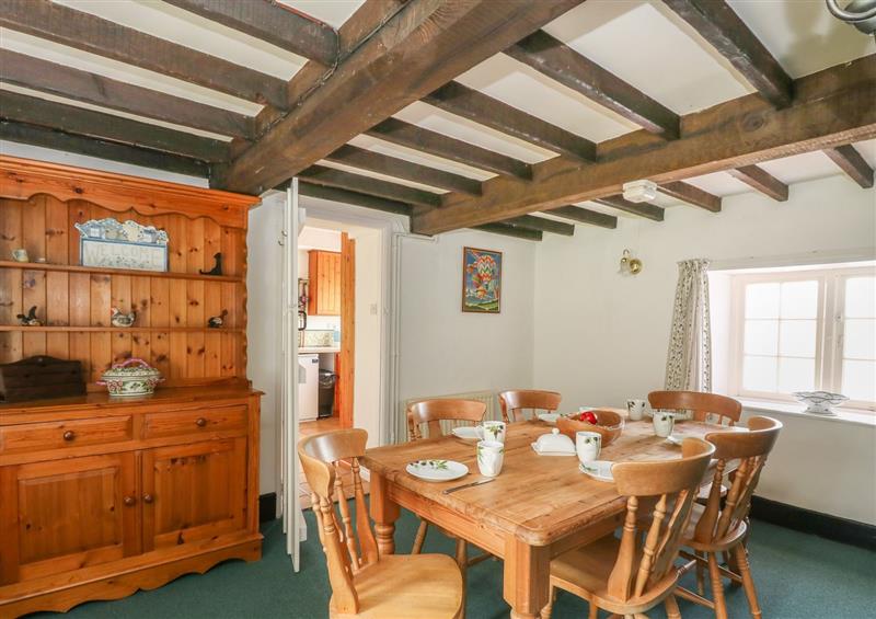 Dining room at Thatch Cottage, Buckland Newton