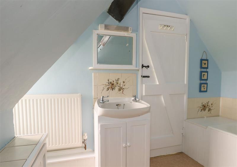 This is the bathroom at Thatch Cottage, Buckland Newton