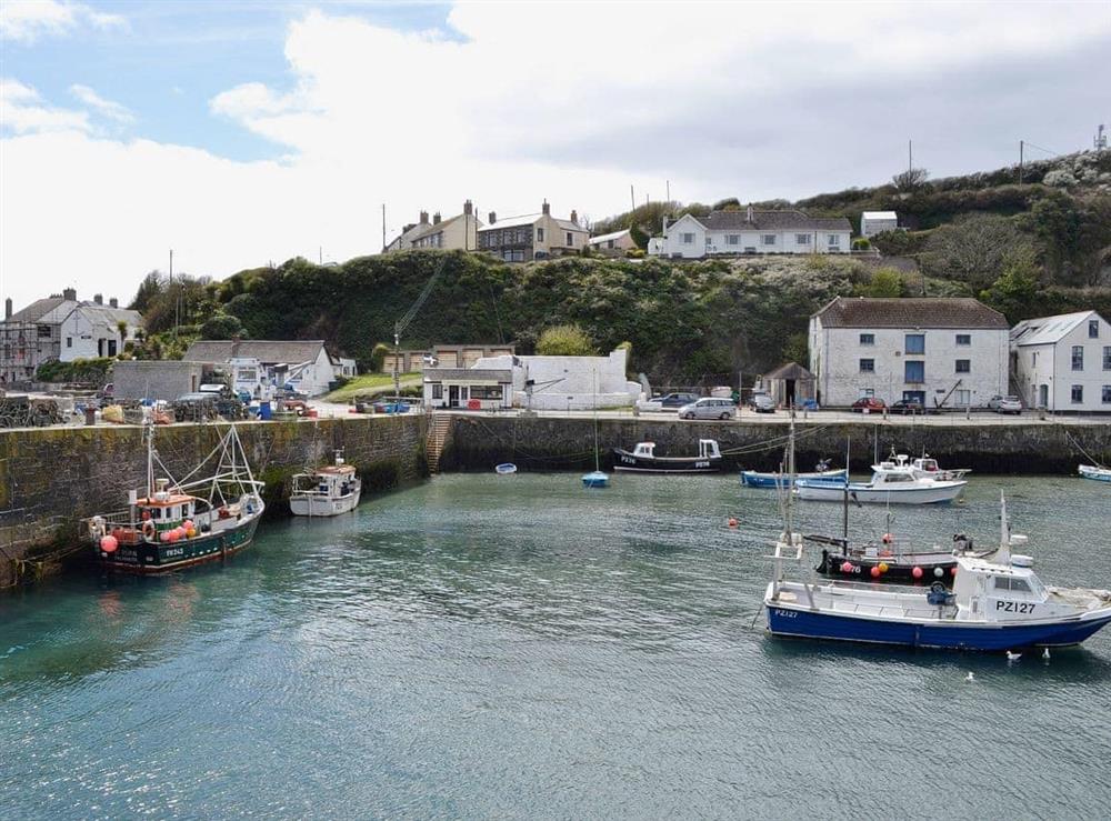 Porthleven Harbour at Thatch Cottage in Rosudgeon, near Marazion, Cornwall