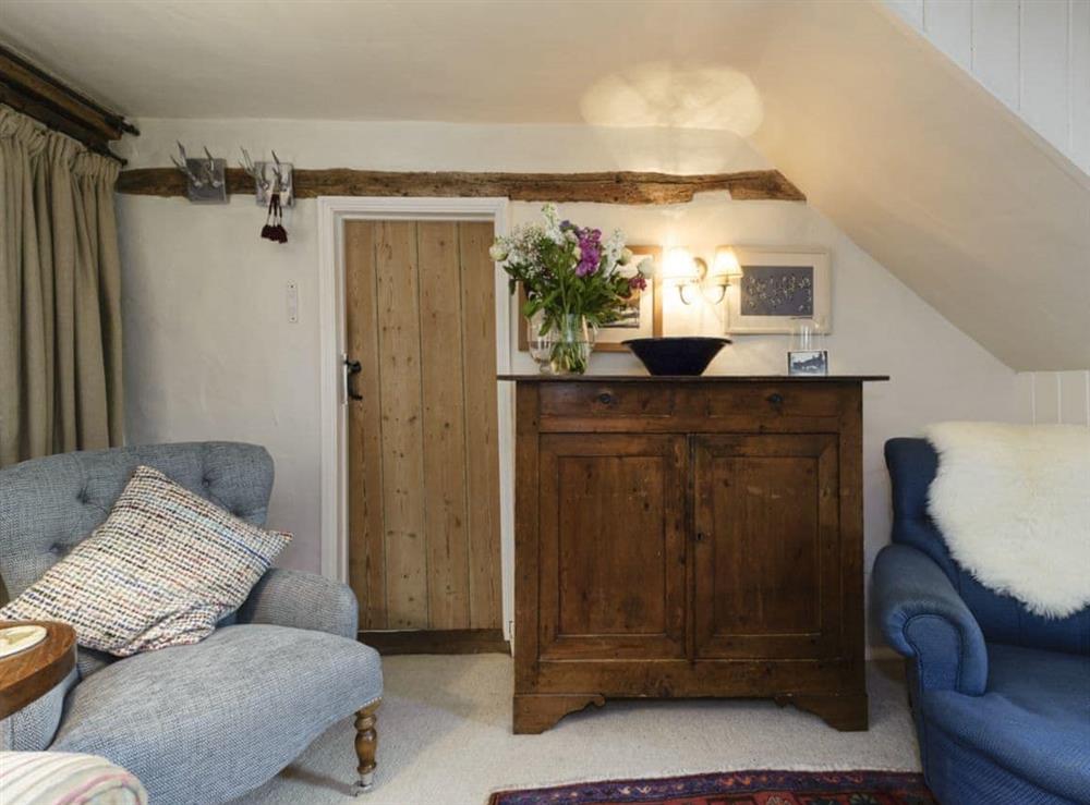Traditional living room with open fire (photo 4) at Thatched Cottage in Sternfield, near Aldeburgh, Suffolk
