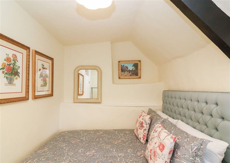 One of the bedrooms at Thatchers End, Sherborne