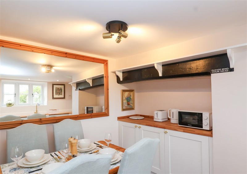 This is the kitchen at Thatchers End, Sherborne