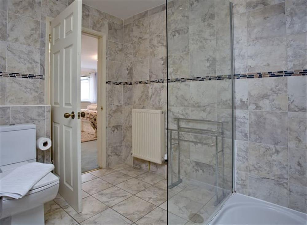 Shower room at Thatchers Rock Heights in Torquay, Devon