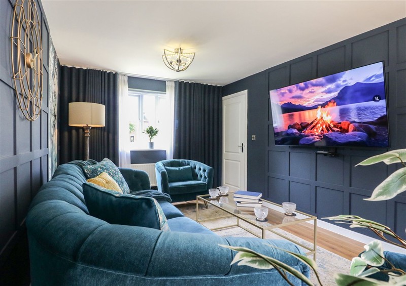 Relax in the living area at The Active Recovery Retreat, Yarnfield near Stone