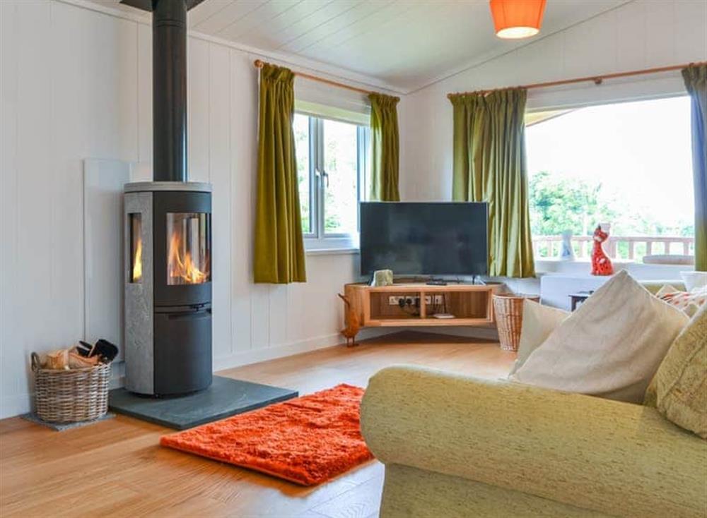 Living area at The Alpaca Lodge in Rowrah, near Cockermouth, Cumbria