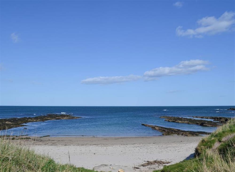 Lovely sea view only yards from the holiday home at The Anchorage in Beadnell, near Alnwick, Northumberland