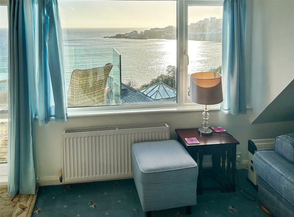 Living area at The Anchorage in Coverack, Cornwall