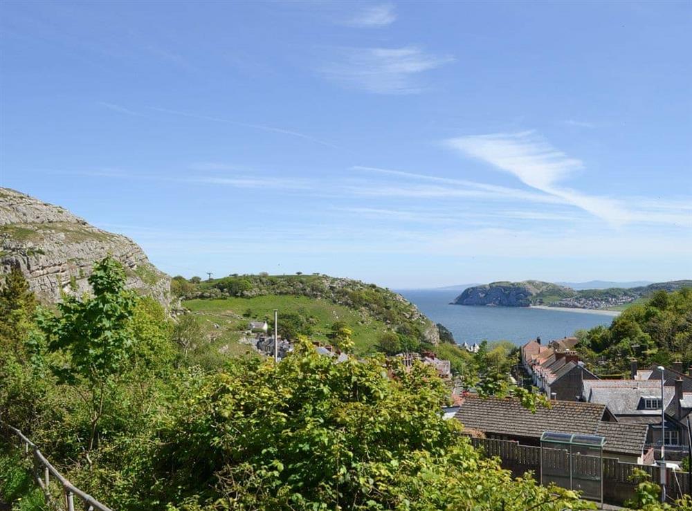 Outstanding view from the driveway at The Annex in Llandudno, Conwy, Gwynedd