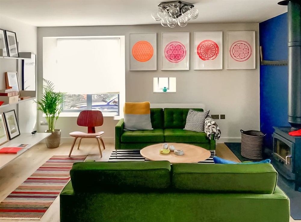 Living area at The Annexe in Ashburton, Devon