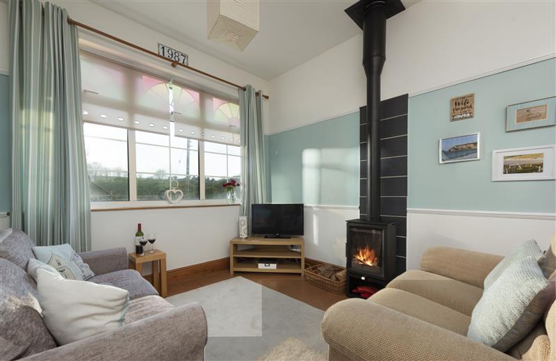 This is the living room at The Annexe at Vale House, Cornwall