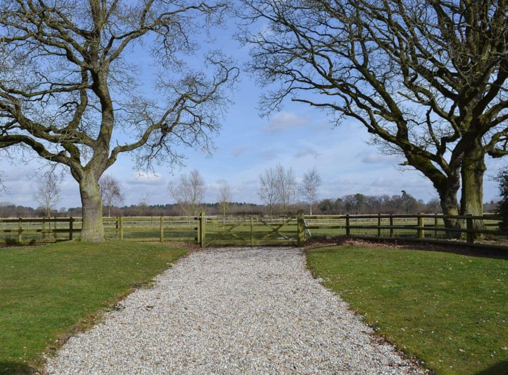 Wonderful garden with views over far-reaching countryside at The Annexe in Lower Withington, near Knutsford, Cheshire