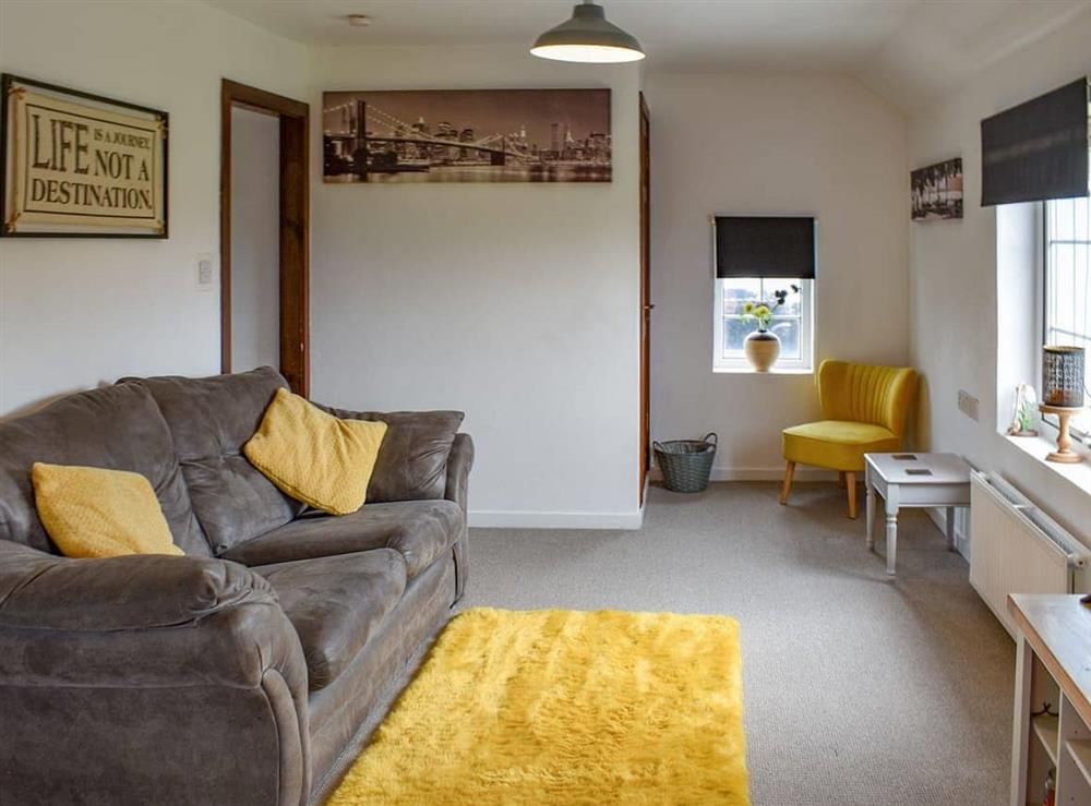 Living area at The Annexe in Three Burrows, near Truro, Cornwall