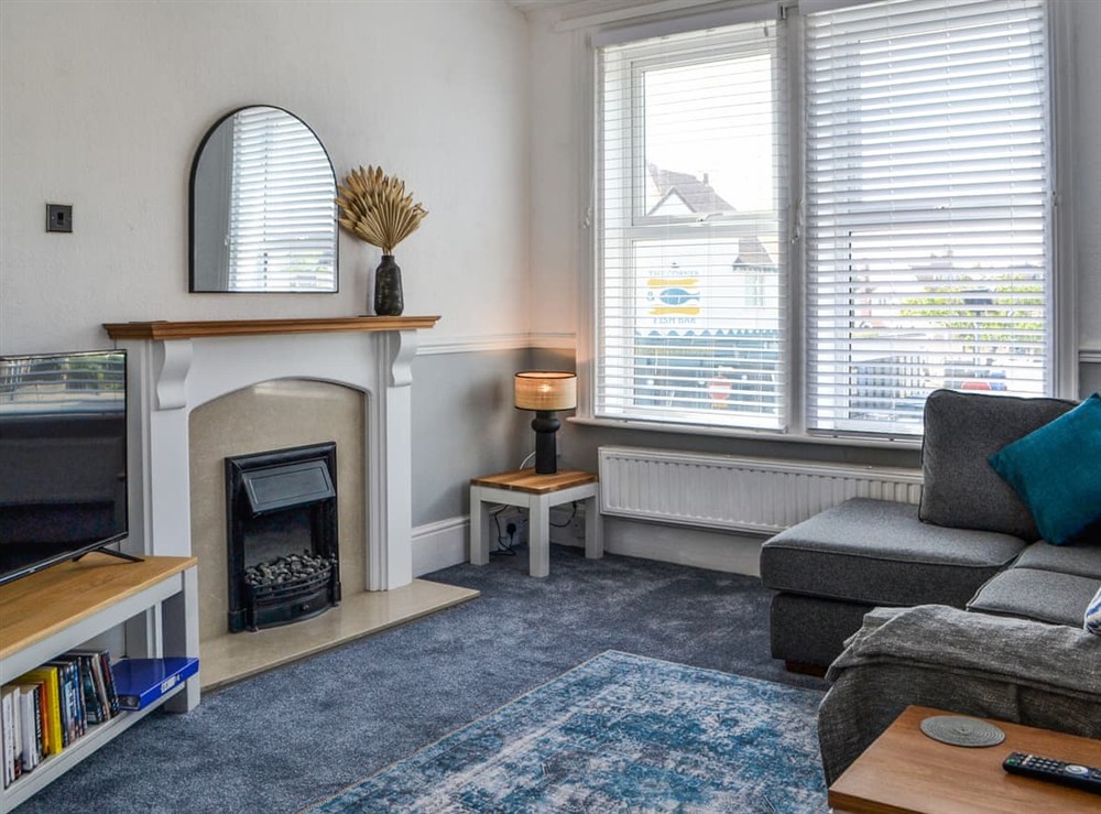 Living area at The Apartment in Filey, North Yorkshire