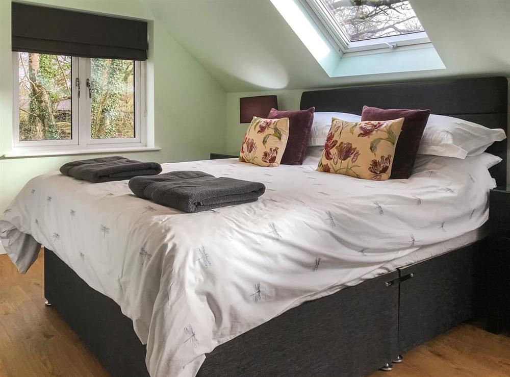 Double bedroom at The Apartment in Tanygroes, near Llangrannog, Dyfed