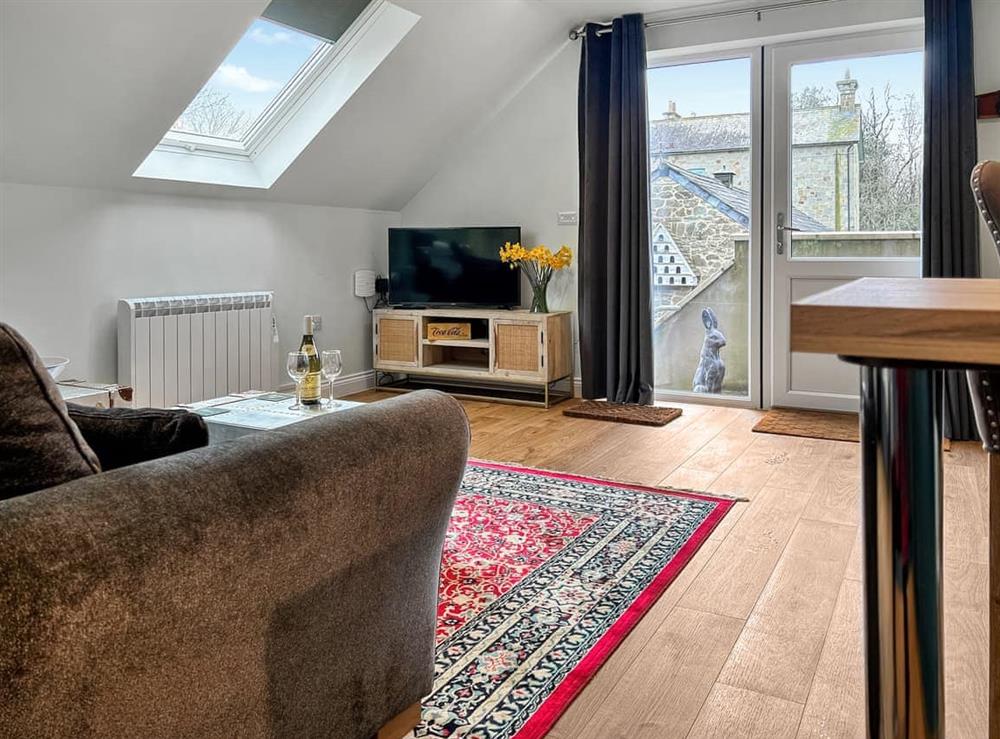 Living area at The Apartment in Tanygroes, near Llangrannog, Dyfed