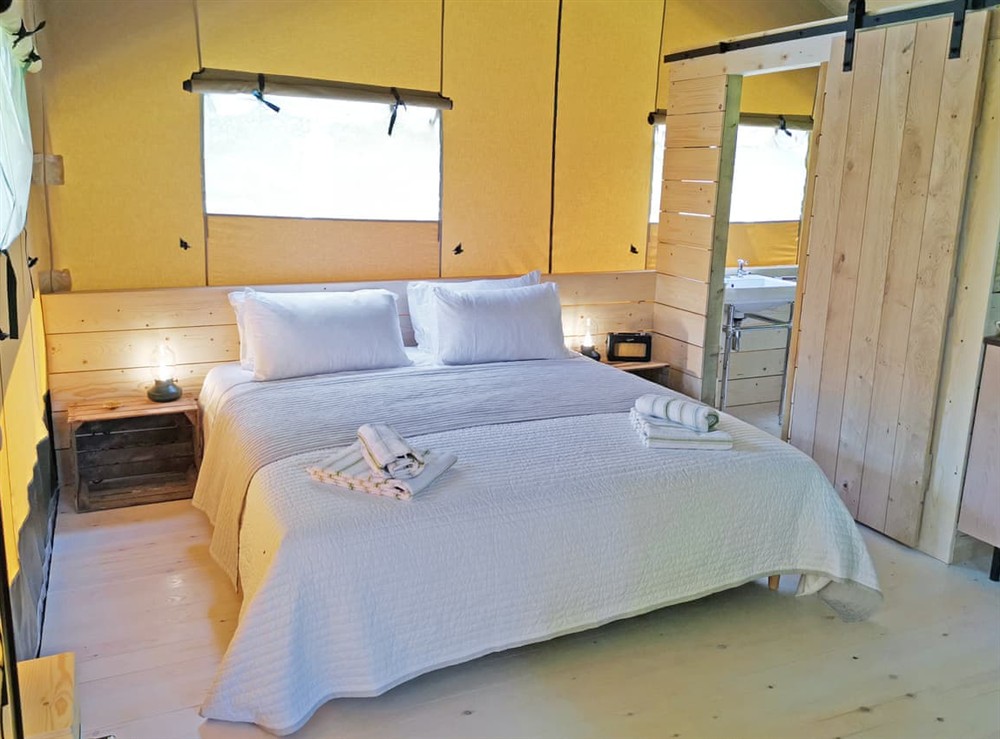 Double bedroom at The Apple Bobber in Halesworth, Suffolk