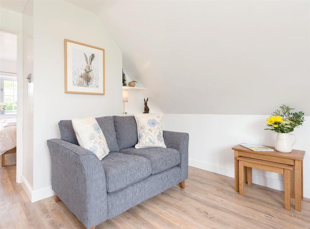 Cosy living area at The Apple Loft in Mickleton, near Chipping Campden, Gloucestershire