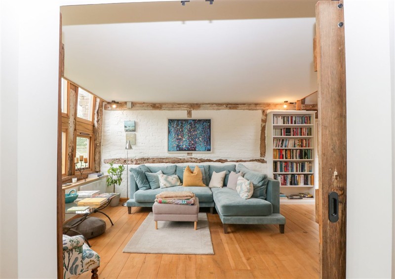 Relax in the living area at The Art House, Stoke Prior