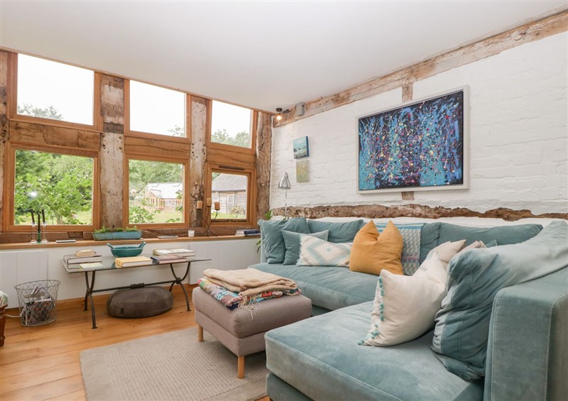 The living area at The Art House, Stoke Prior
