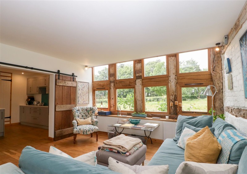 This is the living room at The Art House, Stoke Prior