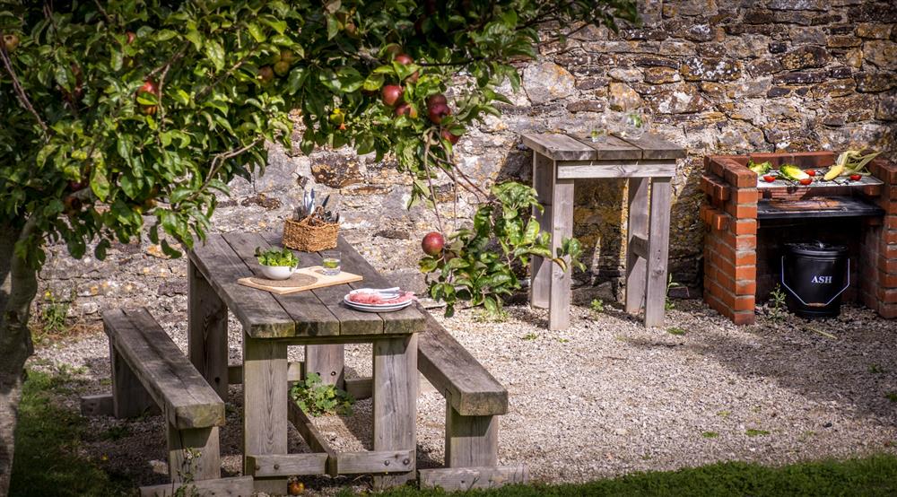 The outdoor eating area at The Bakehouse in Isle Of Purbeck, Dorset