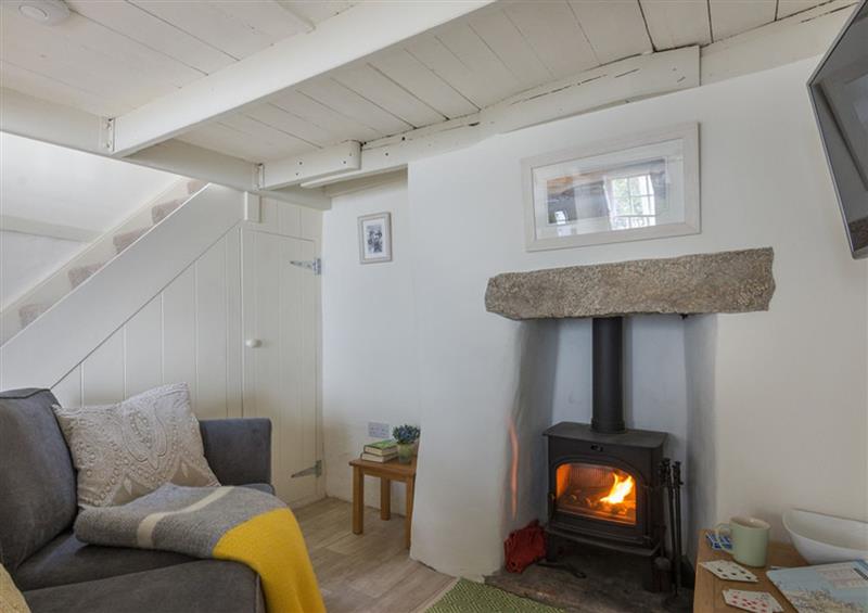 The living area at The Bakehouse, Port Isaac
