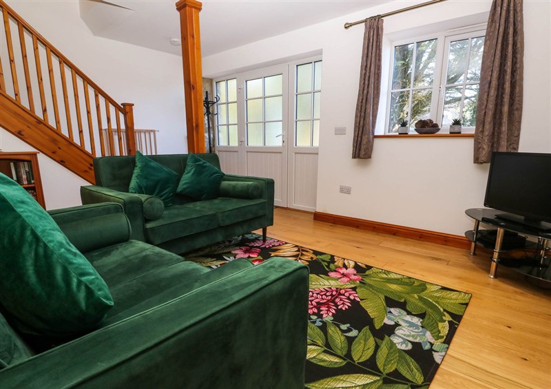 The living room at The Baler House, Hayle