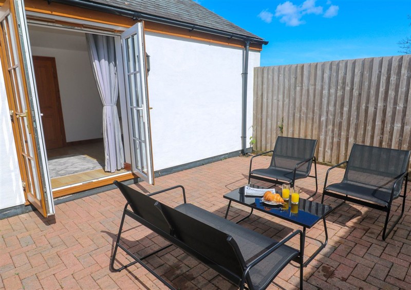 The patio at The Baler House, Hayle