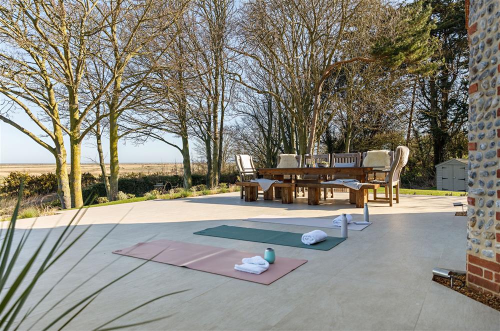 Perfect outdoor space to have a relaxed start to the day at The Ballroom, Blakeney