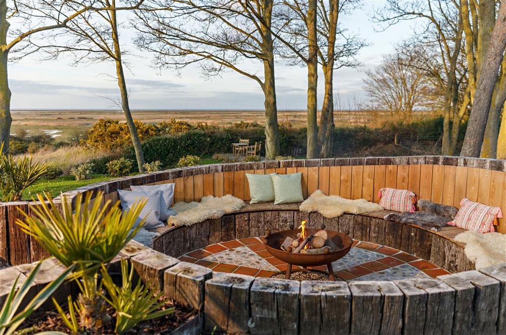 Spend a cosy evening by the fire pit  at The Ballroom, Blakeney