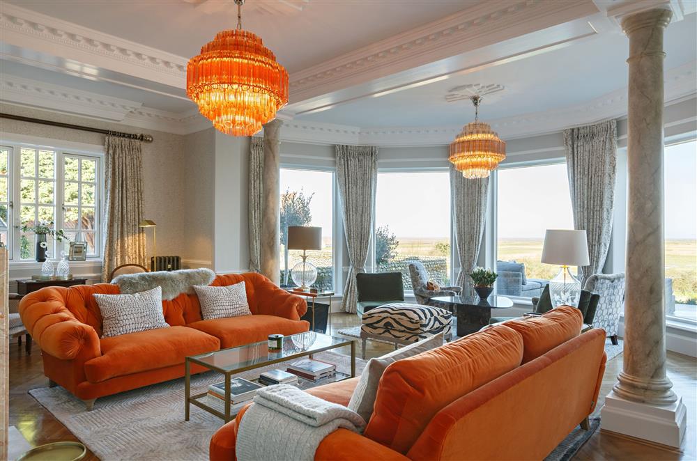 The Ballroom, Norfolk: The elegant sitting room boasts style and comfort along with a cosy wood burning stove (photo 2)