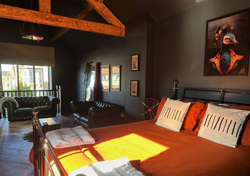 One of the bedrooms at The Balmoral Coach House, Morecambe