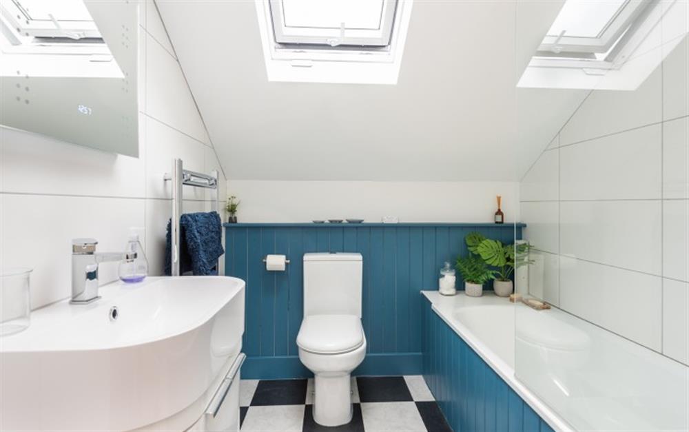 The family bathroom at The Bank in Salcombe